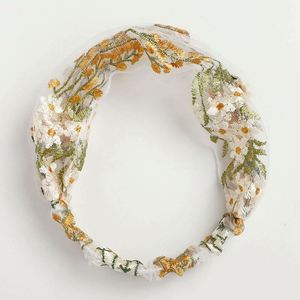 LAFU Moda de Verano para Niñas, Diadema de Encaje Blanco de Borde Ancho, Pañuelo Fino Bordado para el Cabello, Accesorio para el Cabello para Bodas y Fiestas - Product Image 2