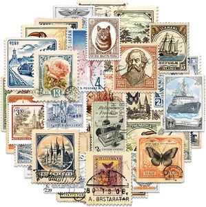 Vintage <b>Scrapbook</b> <b>Stickers</b> Set, Retro <b>Stickers</b> for Bullet Journal, Antique Looking <b>Sticker</b> for Junk Journal Collage Album - Product Image 1