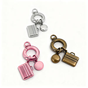 Toptan Changqin DL7234 Metal anahtarlık anahtarlık düzensiz dikdörtgen şekil kolye Engravable - Product Image 2