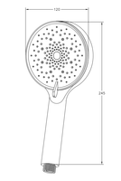 Pommeau de douche à économie d'eau en ABS de haute qualité avec filtre haute pression pour salle de bain toilette hôtel ou appartement