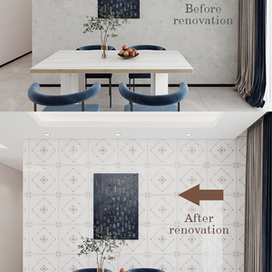 Hiện đại tự dính không thấm nước chống ẩm gạch Trần cháy v0 cho phòng ngủ phòng khách phòng ăn vuông tự cài đặt dễ dàng - Product Image 6