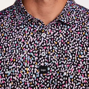 Nuevo diseño al por mayor OEM Golf camisetas polo Impresión digital Golf Polo camisas secado rápido logotipo personalizado etiqueta privada para hombres