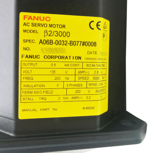 มอเตอร์ AC ของแท้ใหม่สำหรับเครื่อง CNC ยี่ห้อ FANUC รุ่น A06B-0032-B077 - Product Image 2