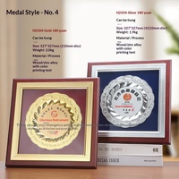 Médailles personnalisables en MDF et aluminium avec gravure laser en feuille d'or, design animal, pour la publicité d'entreprise, cadeaux promotionnels