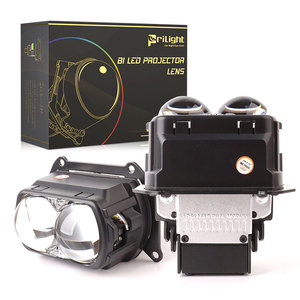 4 조명 컵 이중 초점 LED 프로젝터 렌즈 매트릭스 렌즈 LED 헤드라이트 3 인치 160W 6500K 매트릭스 보조 빌링 프로젝터 렌즈