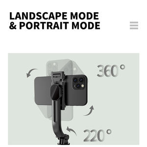 新製品L13ポータブルワイヤレス自撮り棒三脚スタンド一脚リモコン携帯電話用見えない拡張可能な自撮り棒 - Product Image 5