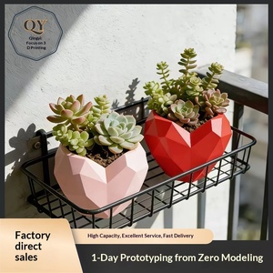 QY QY-2933 Maceta Geométrica en Forma de Corazón para Exteriores, Impresa en 3D con PLA, para Suculentas, Decoración Creativa de Escritorio para el Día de San Valentín - Product Image 2
