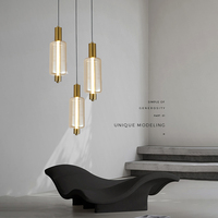 Suspension LED Nordique en Verre avec Cadre Bronze, Cordon Réglable, Finition Bronze Fumé, Garantie 2 Ans, Installation Facile
