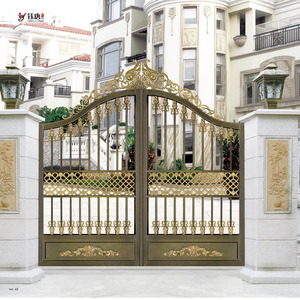 El fabricante proporciona hermosas y exquisitas puertas batientes de aleación de aluminio para patio sólido para villa señorial - Product Image 1