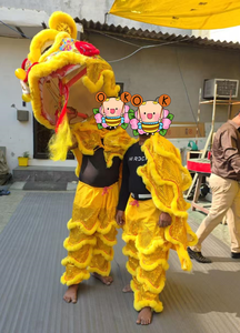 Disfraz de León Amarillo <span class=keywords><strong>para</strong></span> Eventos y Danza, Disfraz de León Chino <span class=keywords><strong>para</strong></span> Adultos, Traje de León <span class=keywords><strong>para</strong></span> <span class=keywords><strong>Dos</strong></span> <span class=keywords><strong>Personas</strong></span> - Product Image 4