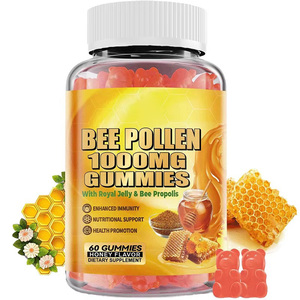 Gummies de pollen d'abeille 1000MG à marque privée, supplément de <span class=keywords><strong>propolis</strong></span> d'abeille pour l'immunité et la santé de la peau - Product Image 1