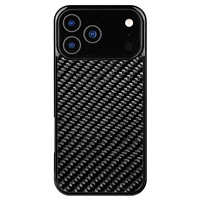 Casing Ponsel Mewah Serat Karbon OEM Denior untuk 17 Pro Max dengan Daya Hisap Magnetik, Anti Benturan, dan Lapisan UV Pelindung