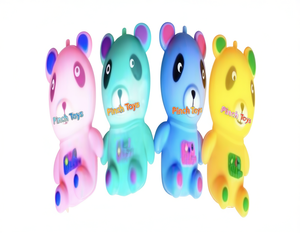 Pinch Toys - Lámpara Nocturna LED con Forma de Conejo, Colorida, Funciona con Pilas, para Bebés y Niños, Diseño Moderno, Material Plástico - Product Image 1