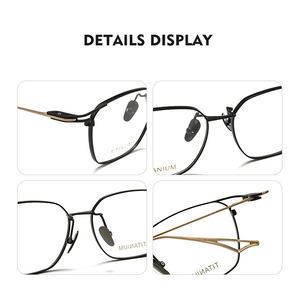 Lunettes de vue Jiojew vintage rétro ultra-légères en titane Lunettes progressives Montures optiques Lunettes avec prescription - Product Image 4