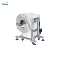 Multifunctionele automatische groentesnijder voor frieten/zoete aardappelen/wortelen, friet snijmachine