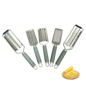 Manual Kitchen Accessories Stainless Steel Manual Vegetable Cheese Butter Lemon Grater With Silicone Handle