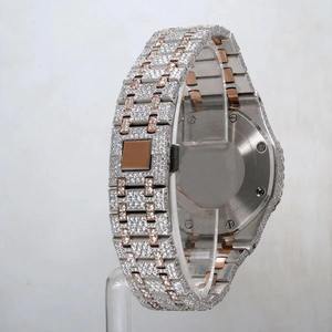 Reloj Automático de Acero Inoxidable con Diamantes VVS Clásicos, Suministro Directo de Fábrica, para Uso Ejecutivo y de Negocios, Disponible para la Venta - Product Image 6