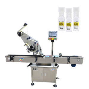 Machines automatiques d'étiquetage de surface plate de plan supérieur de plateau d'autocollant de nourriture - Product Image 1