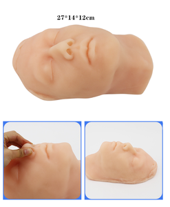 Modèle de tête en silicone pour entraînement à la suture et à l'injection faciale, avec <span class=keywords><strong>squelette</strong></span>, pour la formation en suture sur <span class=keywords><strong>visage</strong></span> masculin réaliste - Product Image 2