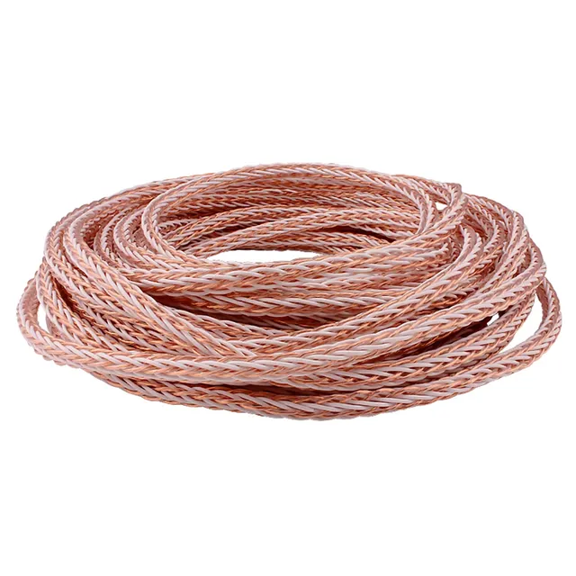 YYAUDIO 8TC 7N OCC Pure Copper Speaker Cable Hifi Audio Speaker Wire Loudspeaker Cable