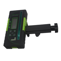 Récepteur laser numérique rotatif à faisceau vert 360 degrés, détecteur de niveau avec écran LCD pour l'extérieur, niveleur laser automatique avec récepteur