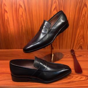 Zapatos de vestir para hombre hechos a mano y personalizados, elaborados con cuero de grano completo, ideales para negocios, bodas y uso en la oficina. - Product Image 3