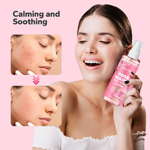 Vente en gros d'eau de rose biologique végane en spray pour le visage et les cheveux, brume hydratante, tonique, sérum pour le soin de la peau, éclaircissant, blanchissant, équilibrant le pH - Product Image 3