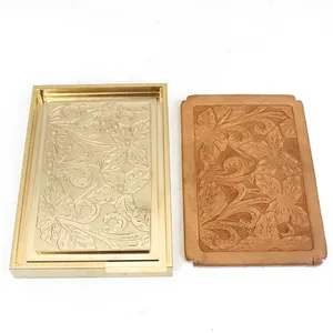 Hot Stamping Copper Plate Three-dimensional Relief Carving Frosted Copper Plate