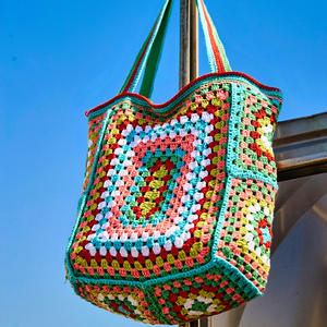 Produits à la mode <span class=keywords><strong>2023</strong></span> haute capacité épaule sous les bras <span class=keywords><strong>sac</strong></span> de chanvre décontracté à la main <span class=keywords><strong>Crochet</strong></span> sacs à la main coton tissé corde sacs - Product Image 5