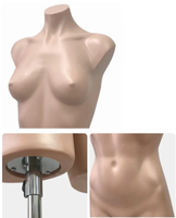 Affichage de vêtements demi-longueur modèle féminin teint musclé commerce extérieur en gros plaque suspendue demi poupée factice