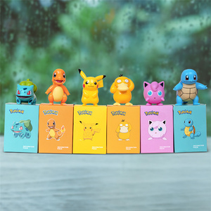 ฟิกเกอร์ตัวการ์ตูน Pika-chu squirptle bultle basaur Charmander Psyduck ของแท้สำหรับเด็ก - Product Image 3