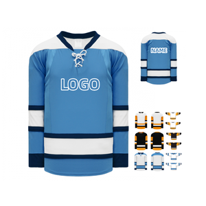 Jersey de Hockey sobre Hielo Sublimado con Logotipo Personalizado, Servicio OEM de Alta Calidad al por Mayor, Unisex, Antiarrugas, Transpirable, de Secado Rápido, de Poliéster - Product Image 5