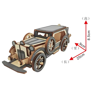 Puzzles en <span class=keywords><strong>bois</strong></span> pour enfants à faire soi-même, éducation précoce, modèles de voitures, voitures mécaniques 3D, motos, jouets de voiture - Product Image 4