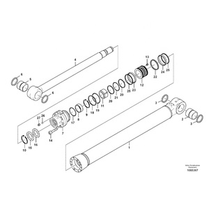 For VOLVO EC700 EC750 14612137 14612140 14612138 Excavator Boom Arm Bucket Hydraulic <strong>Cylinder</strong> <strong>Seal</strong> <strong>Kit</strong> - Product Image 3