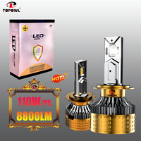 Phares LED de voiture universels TOPOWL T21PRO personnalisés, nouveaux, 12V 6000K, H4 H7 H11 9005 9006, faisceau haut/bas, 110W 8000 Lumens