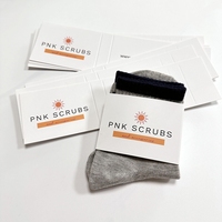 Prix d'usine, étiquettes personnalisées pour chaussettes enveloppantes, emballage OEM pour chaussettes pliées, étiquettes en papier kraft, bandeaux pour le ventre