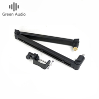 Bureau GAZ-45 pliant en alliage d'aluminium Microphone en porte-à-faux sans ressort Ciseaux Bras Câble Microphone dissimulé support microphone