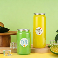 Offre Spéciale – Canettes jetables souples de 500 ml pour boissons, avec couvercle en aluminium PET sérigraphié, idéales pour jus, soda, bière, lait et thé – Parfaites pour les commerces.