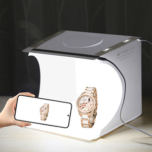 Xách Tay 20Cm Gấp <span class=keywords><strong>LED</strong></span> Studio Mini Nhiếp Ảnh Ánh Sáng Hộp Sang Trọng Thiết Bị Nhỏ Thạch Anh Phong Trào Nhựa Ban Nhạc Chất Liệu Con Trỏ - Product Image 2