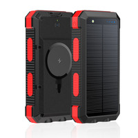 Schnelles Hochleistungs-Magnetisches Kabelloses Solar-PD-Ladegerät Li-Polymer-Akku Powerbank 20000mAh Tragbar Dreifach-USB Typ-C