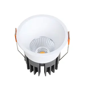 Lâmpada led com superfície ajustável, 7w, 12w, 18w, 30w, 360 graus, cob, tunable, para escritório, hotel, iluminação de mercado