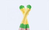 Coffret Cadeau Chaussettes Fantaisie Personnalisées Pastèque Ananas Glacé pour Femme et Unisexe, Ensemble de Chaussettes Nouveauté Glacé avec Emballage Personnalisé