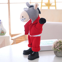 Jouets pas chers populaires, âne dansant en peluche, jouet chien en peluche musical chantant, jouet électronique de Noël