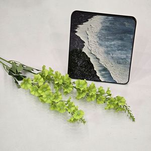 Flor de Delphinium Artificial de Seda Qianhe de 2 Ramas para Decoración de Bodas, Exteriores y Habitaciones - Product Image 3
