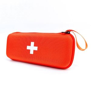 Professional Custom Hard Shell EVA Orange Pill <b>Storage</b> Case Travel Portable EVA First Aid Emergency Kit for 24 Pill Bottles - Product Image 3