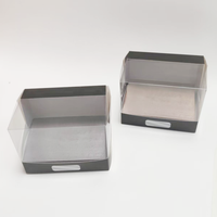 Boîte en papier rigide de luxe personnalisée avec couvercle transparent pour coffret cadeau de parfum et de cosmétiques