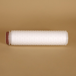Microporous Pleated Filter Cartridge 10-Inch Flat Top Polypropylene Membrane For Medical Chemical Electronic Applications - Product Image 3