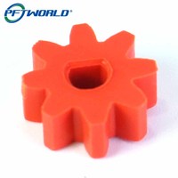 Composants de moulage par injection sur mesure, engrenage miniature à trou en D en polyamide-610 pour appareils silencieux