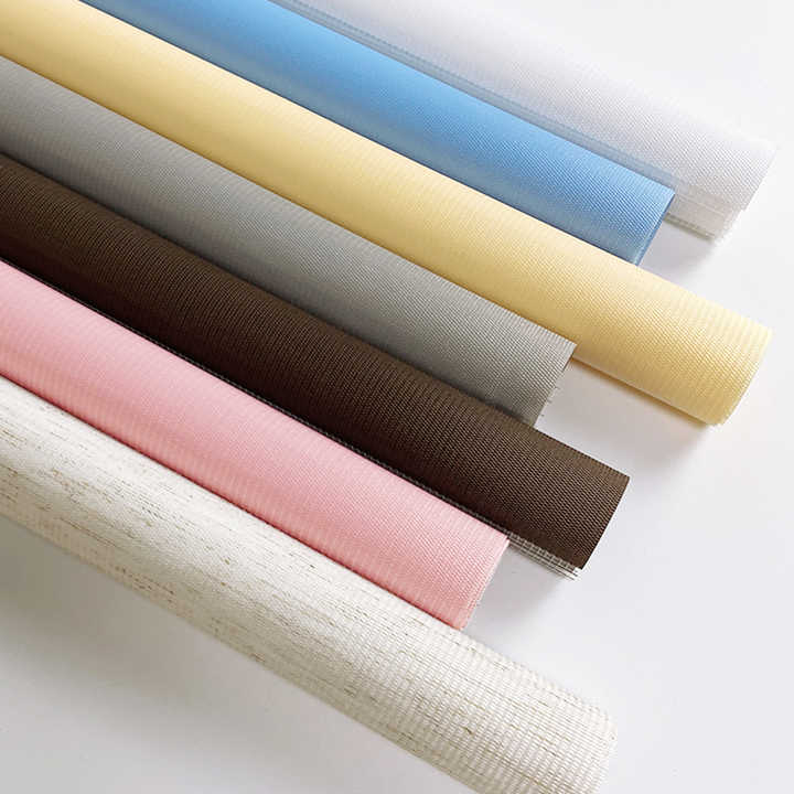 無料サンプル窓用ブラインド用2層100% ポリエステルゼブラデュアル