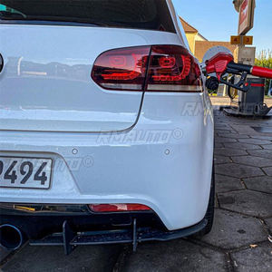<b>For</b> VW Golf 6 MK6 6R 2009-2013 Rear Bumper <b>Diffuser</b> Maxton Style Flag Spoiler Splitter Accessories Body Kit <b>Car</b> Accessories - Product Image 6